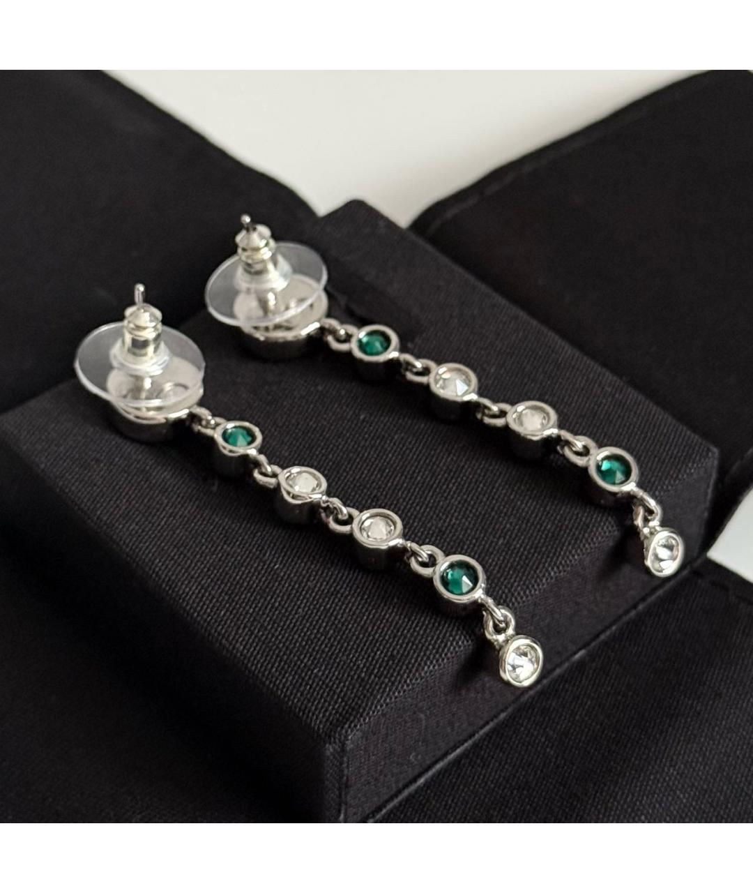 CHANEL Серебряные металлические серьги, фото 2