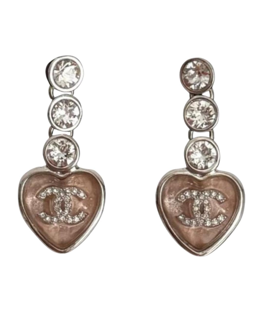 CHANEL Серебряные металлические серьги, фото 1