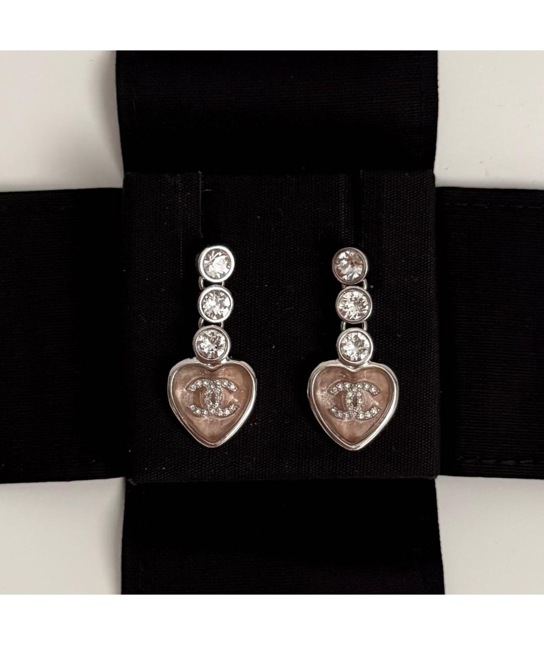 CHANEL Серебряные металлические серьги, фото 6