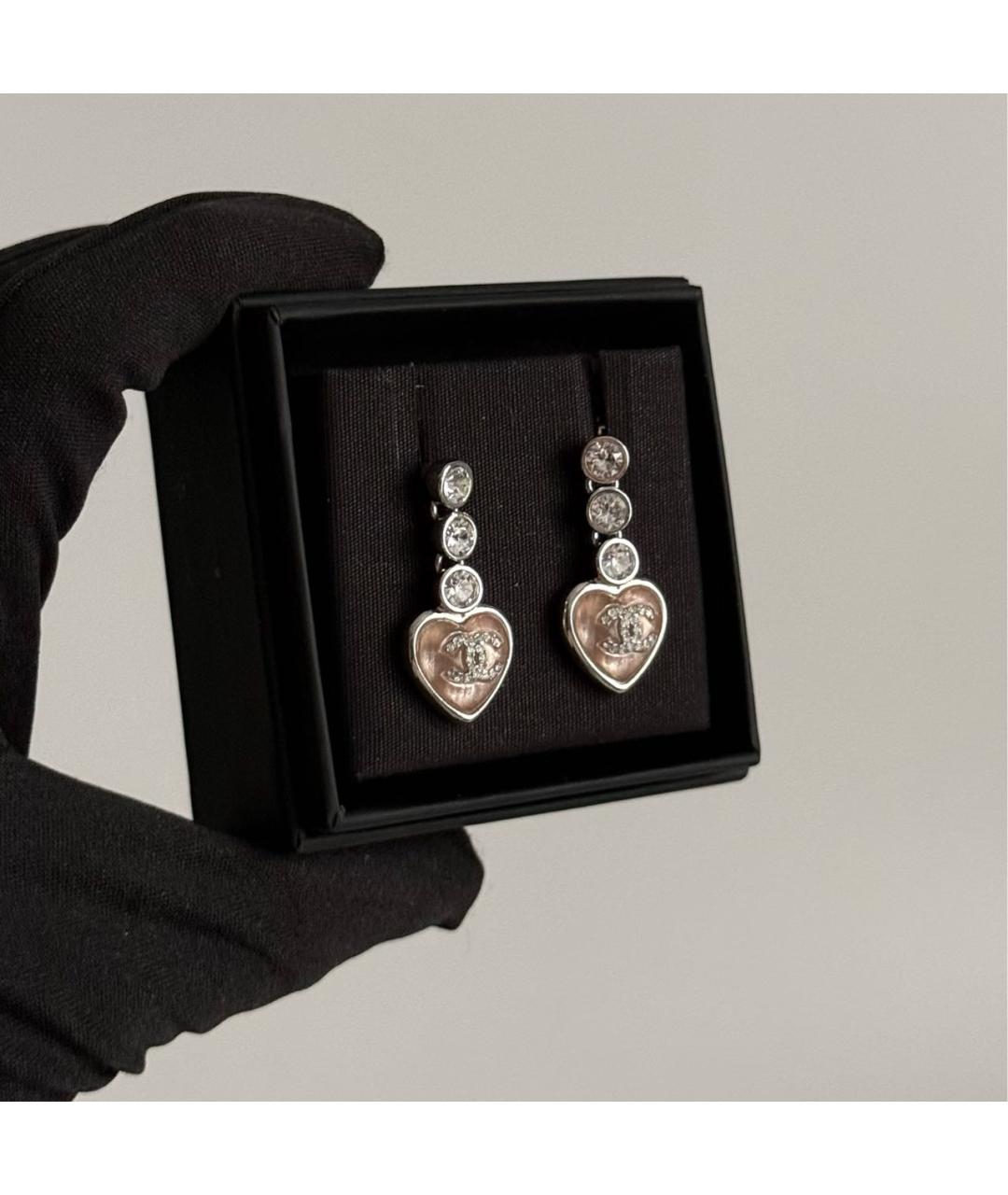 CHANEL Серебряные металлические серьги, фото 5