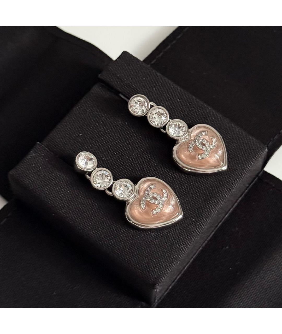 CHANEL Серебряные металлические серьги, фото 4