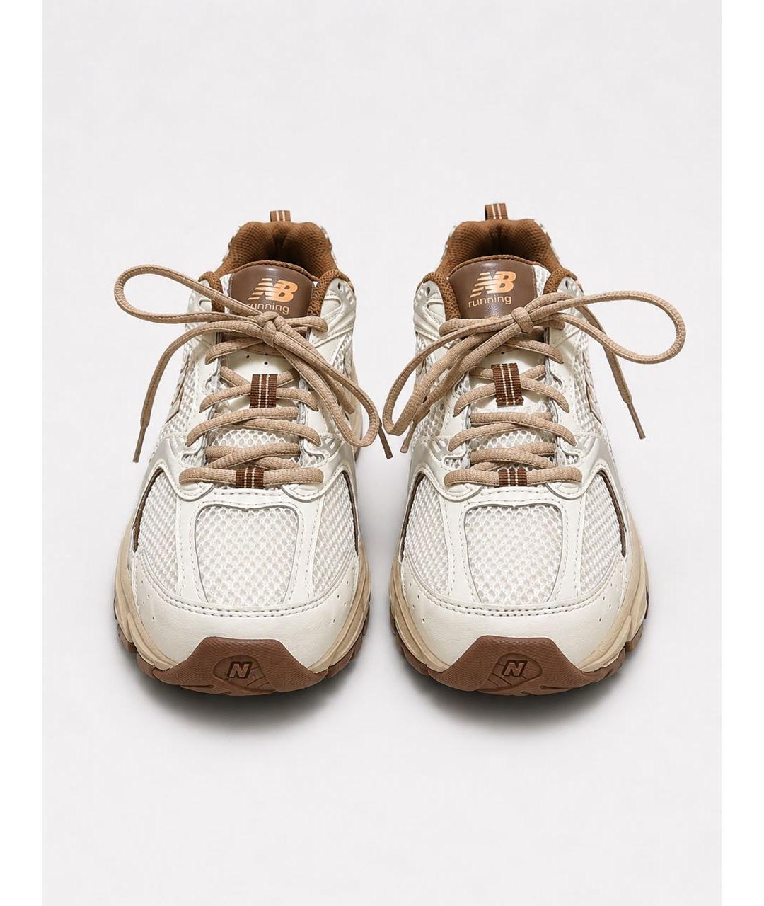 NEW BALANCE Бежевые текстильные кроссовки, фото 2