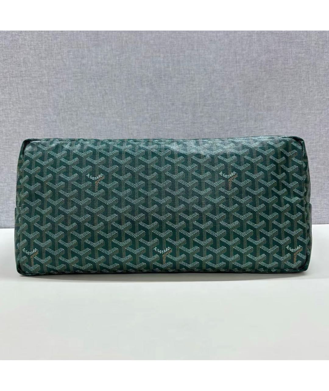 GOYARD Зеленая кожаная сумка тоут, фото 5