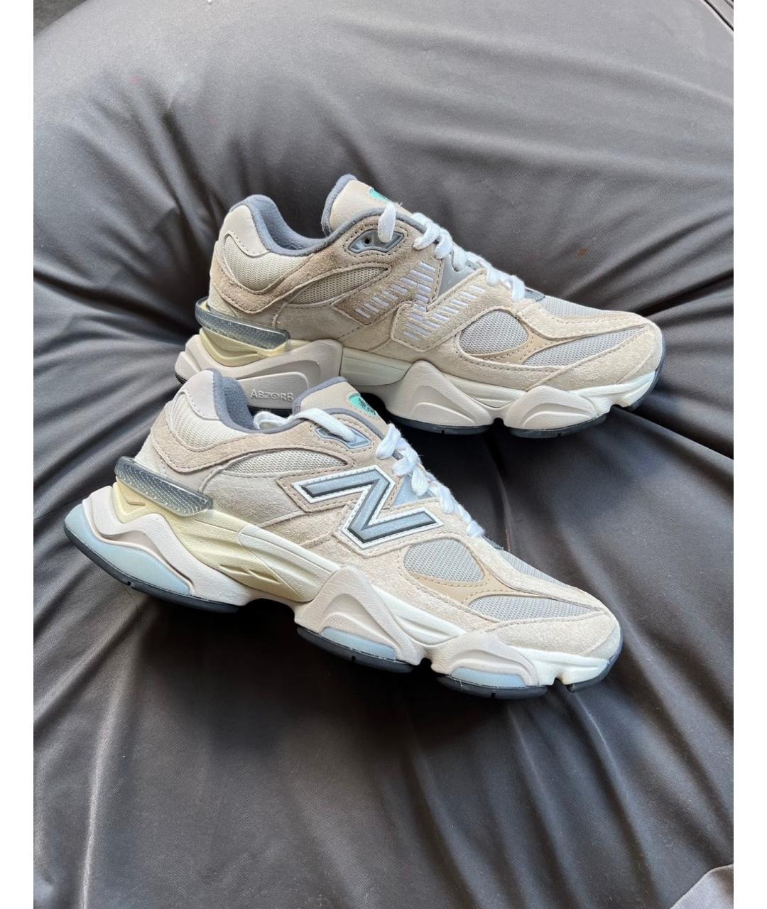 NEW BALANCE Бежевые замшевые кроссовки, фото 2