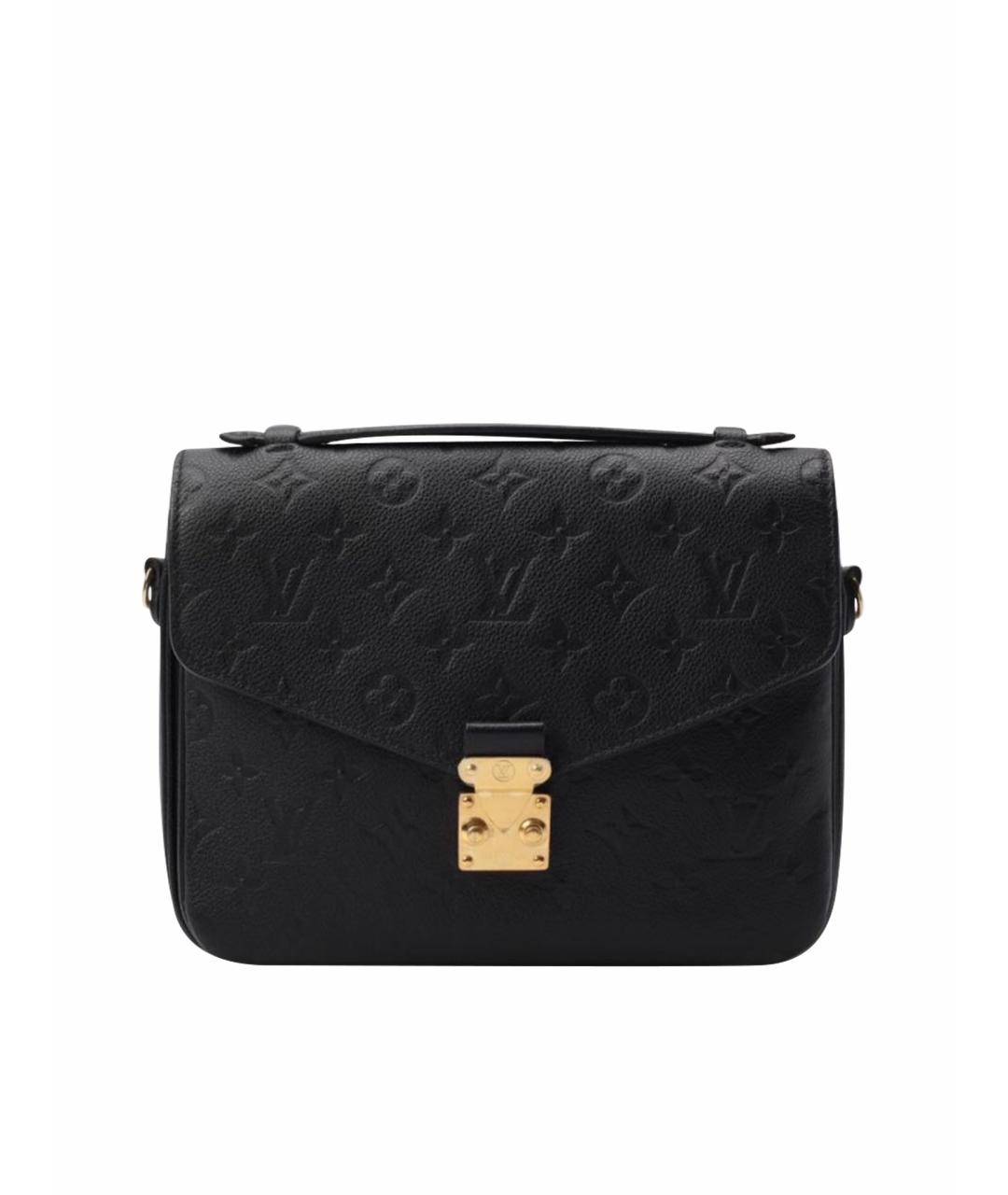 LOUIS VUITTON Черная кожаная сумка через плечо, фото 1