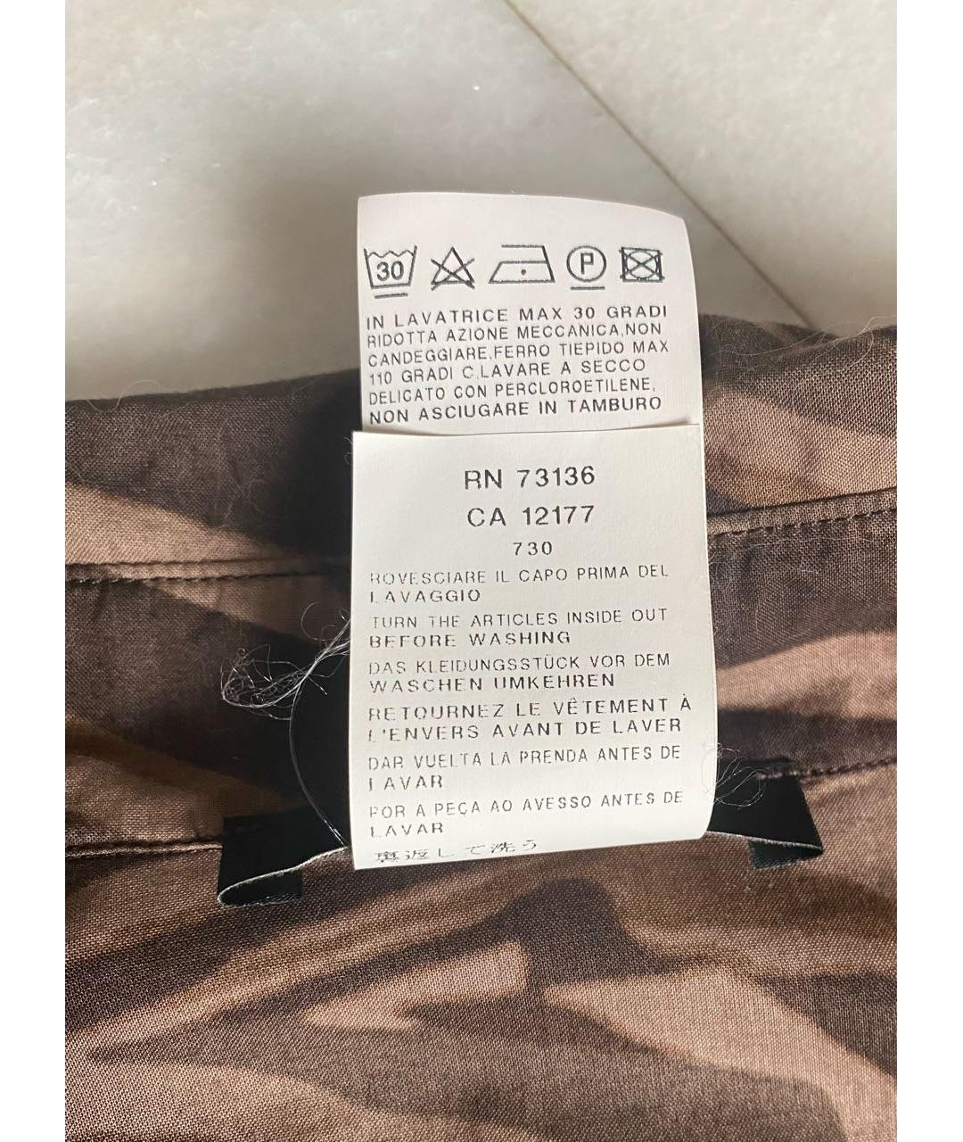 MAX MARA Коричневое хлопковое повседневное платье, фото 6