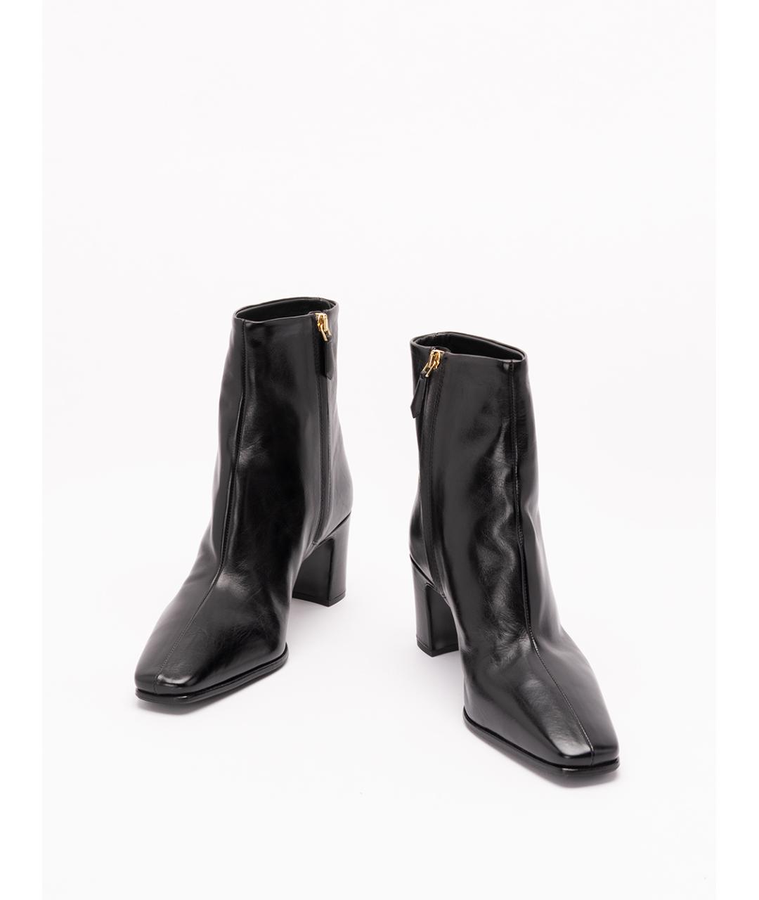 PRADA Черные кожаные ботильоны, фото 2