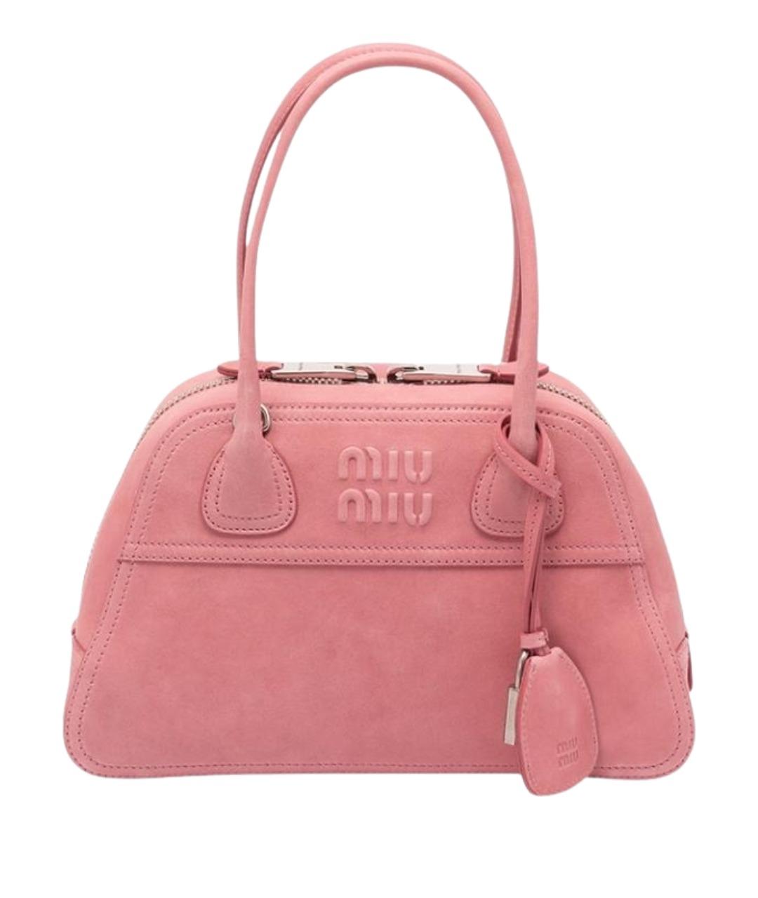 MIU MIU Розовая кожаная сумка тоут, фото 1