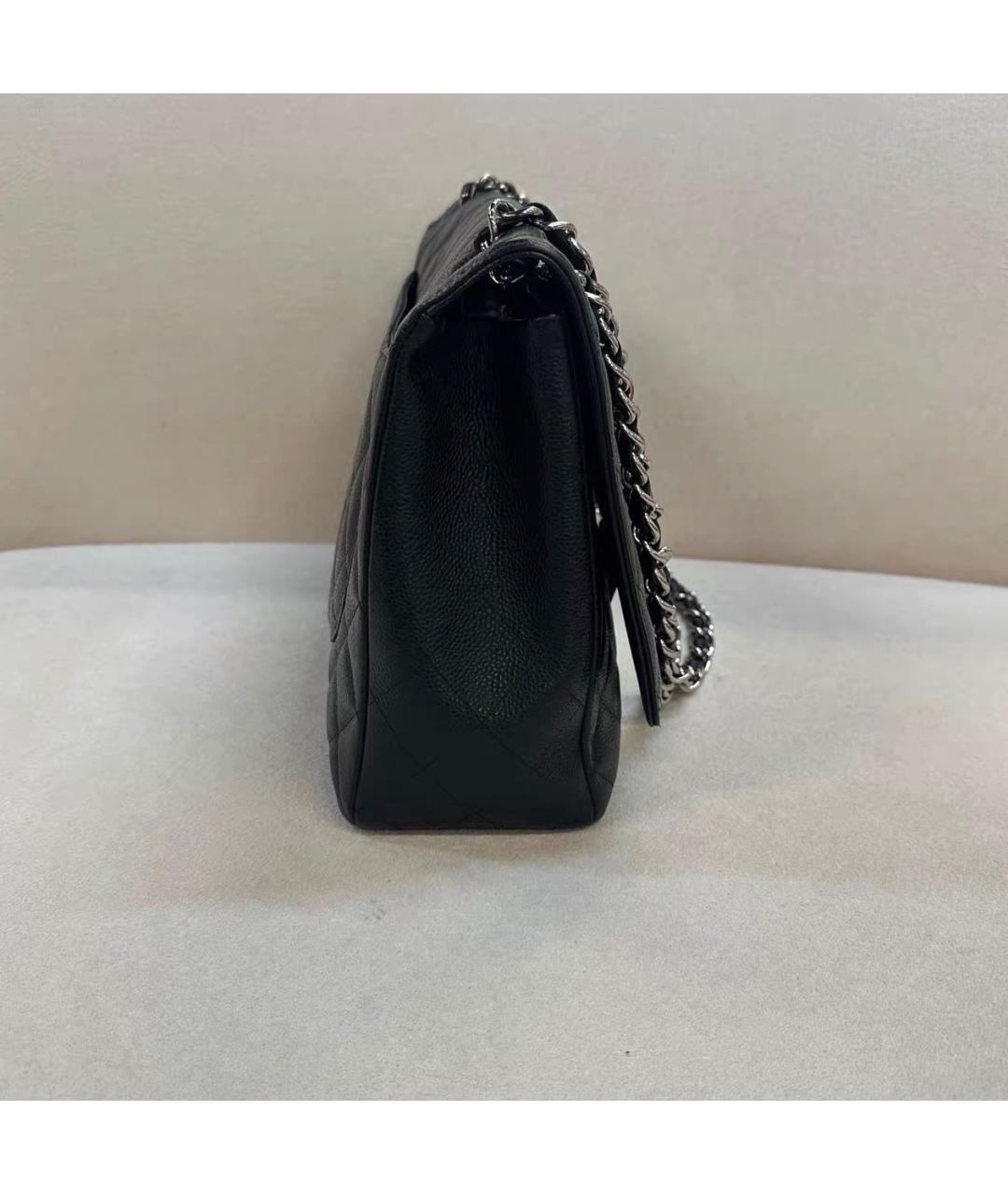 CHANEL Черная кожаная сумка тоут, фото 4