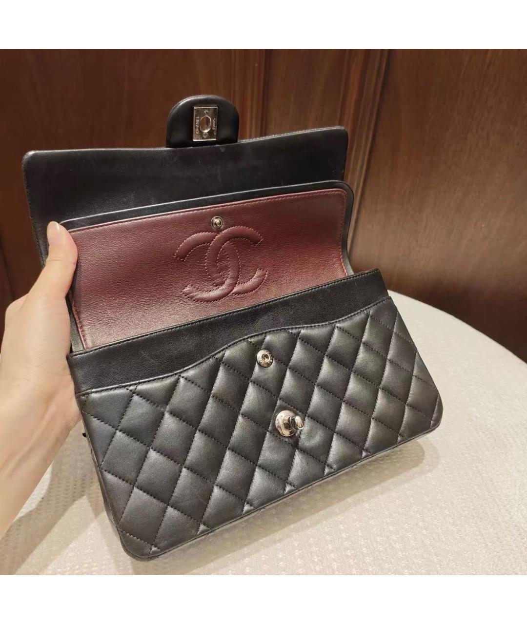 CHANEL Черная кожаная сумка через плечо, фото 4