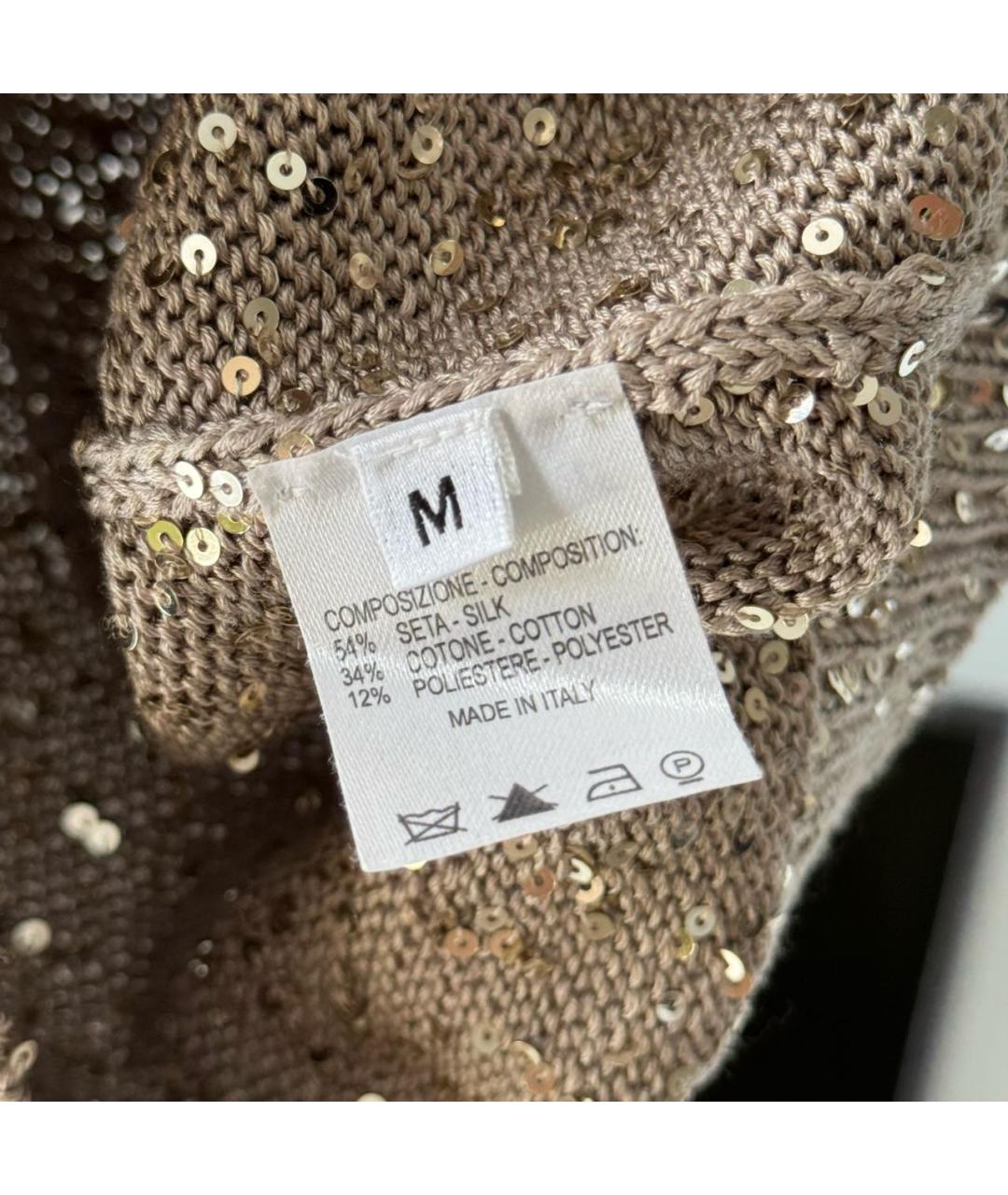 SAINT LAURENT Золотая шелковая жилетка, фото 8