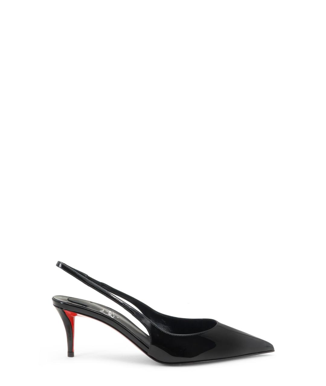 CHRISTIAN LOUBOUTIN Черные туфли из лакированной кожи, фото 1