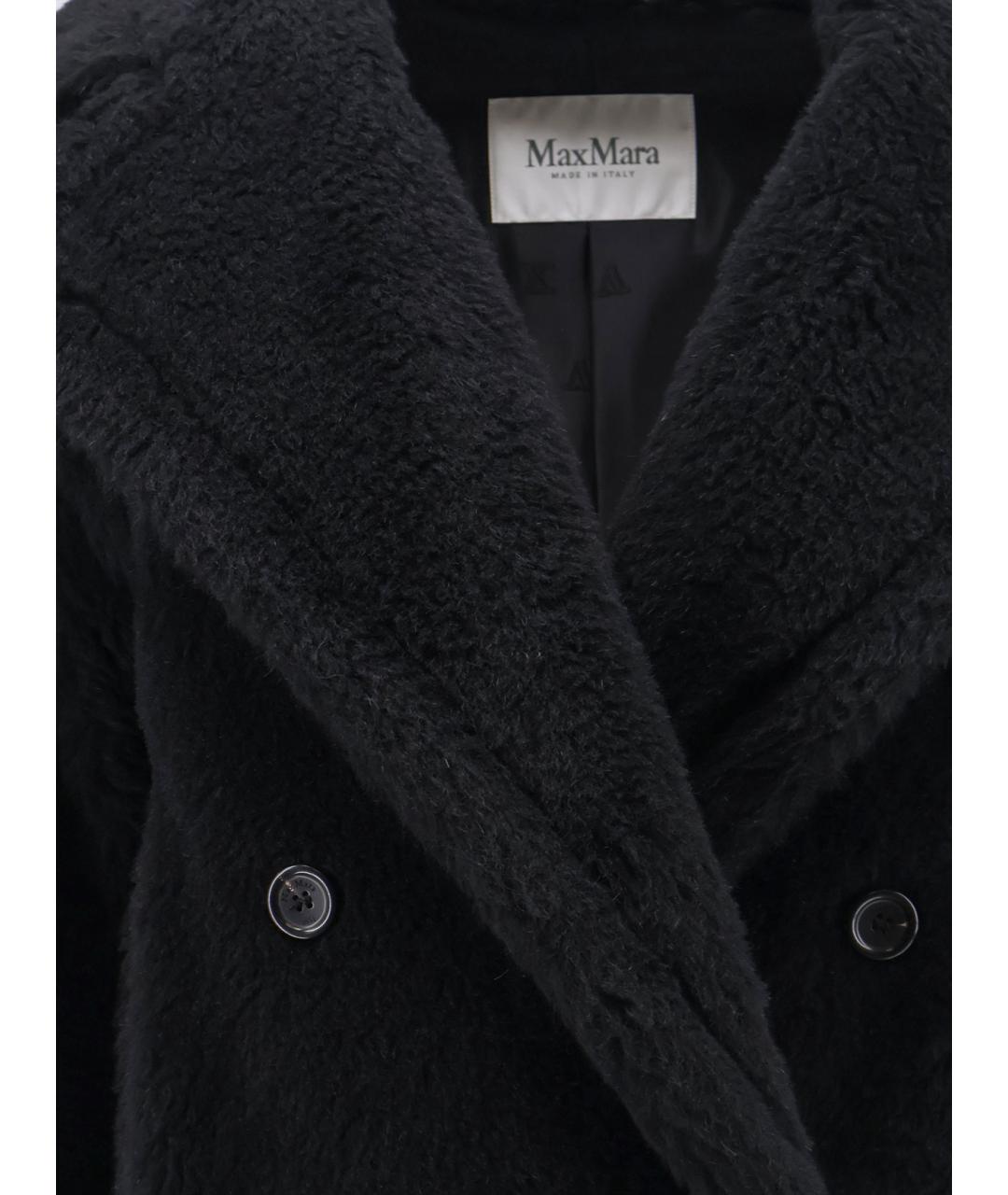 MAX MARA Черное шерстяное пальто, фото 3