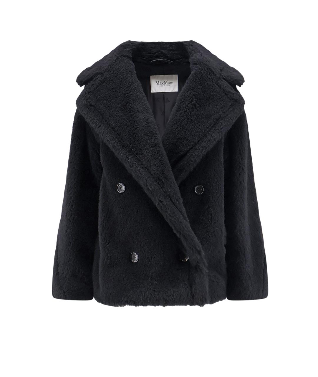 MAX MARA Черное шерстяное пальто, фото 1