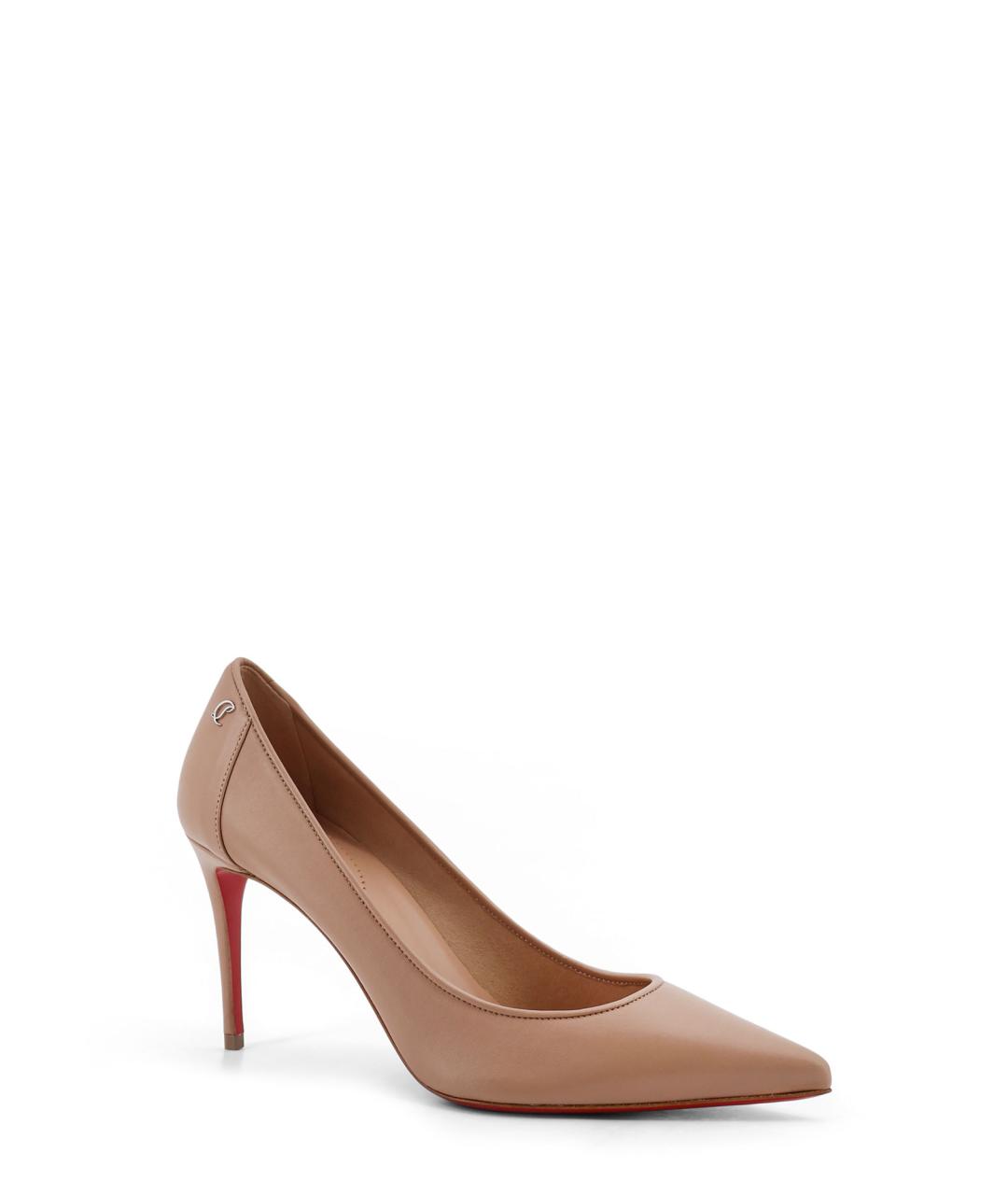CHRISTIAN LOUBOUTIN Розовые кожаные туфли, фото 2