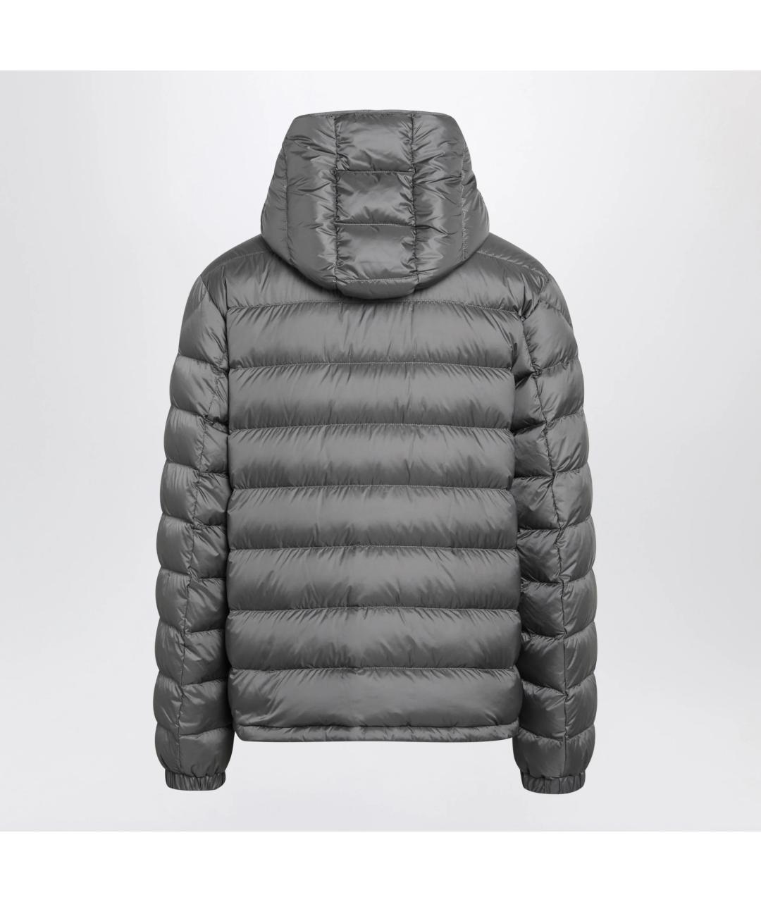 MONCLER Серая полиамидовая куртка, фото 2