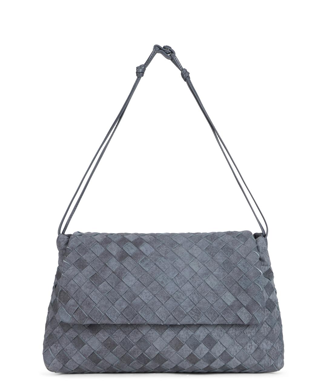BOTTEGA VENETA Серая замшевая сумка через плечо, фото 1