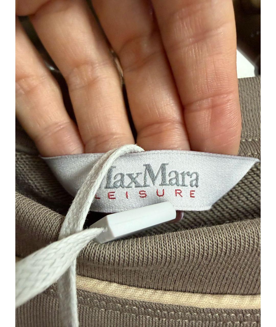 MAX MARA Бежевый хлопковый костюм с брюками, фото 3