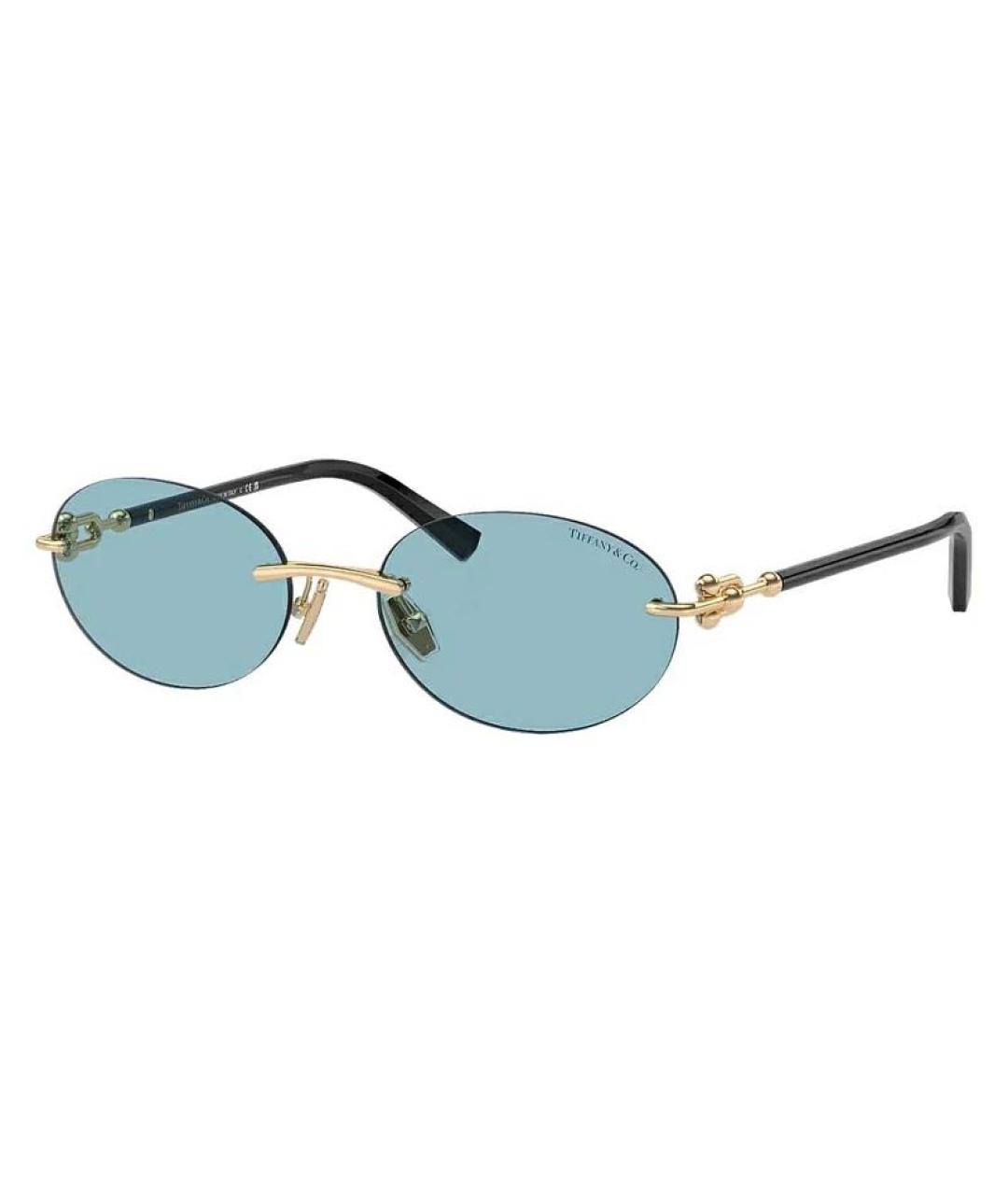TIFFANY&CO Синие металлические солнцезащитные очки, фото 7
