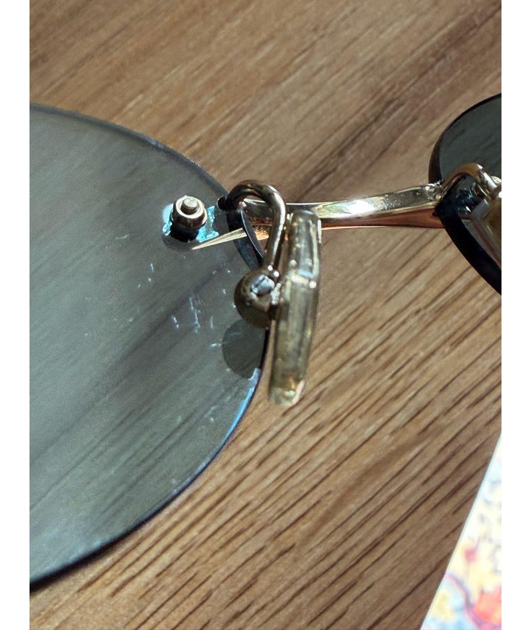 TIFFANY&CO Синие металлические солнцезащитные очки, фото 6