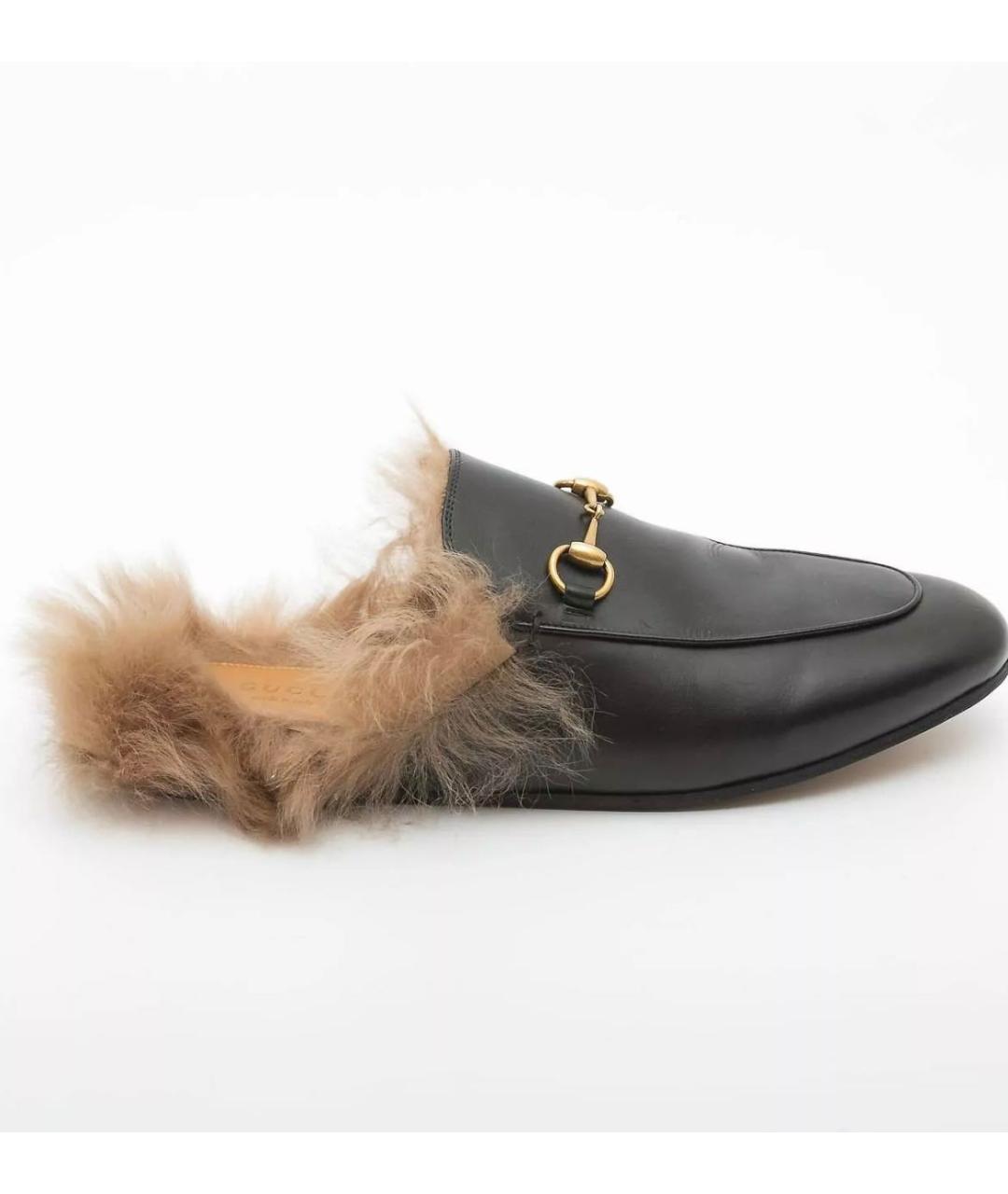 GUCCI Черные кожаные мюли, фото 9