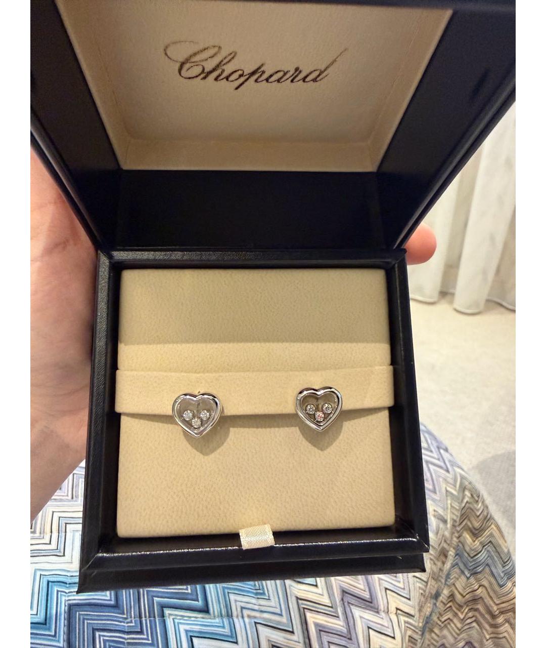 CHOPARD Белые серьги из белого золота, фото 2