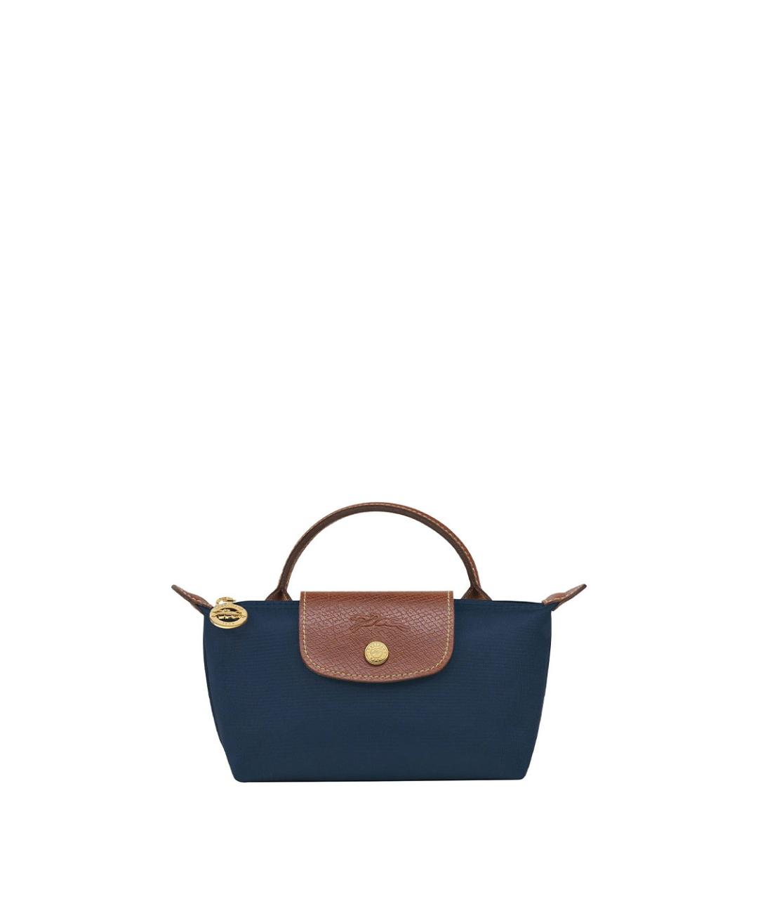 LONGCHAMP Синяя нейлоновая сумка с короткими ручками, фото 1