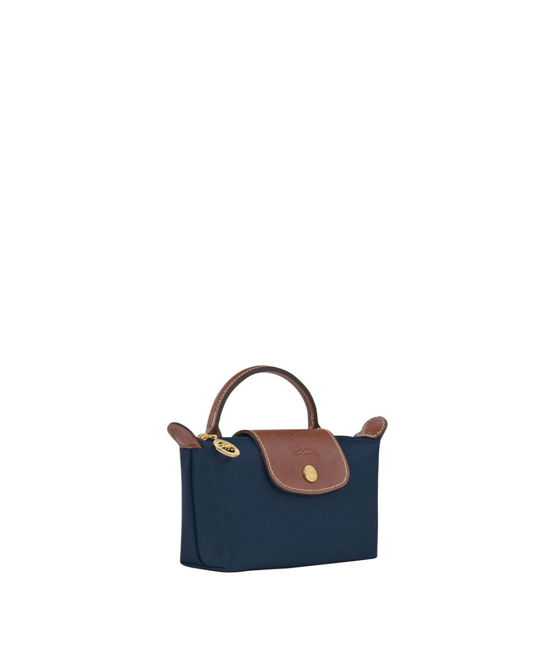 LONGCHAMP Синяя нейлоновая сумка с короткими ручками, фото 3
