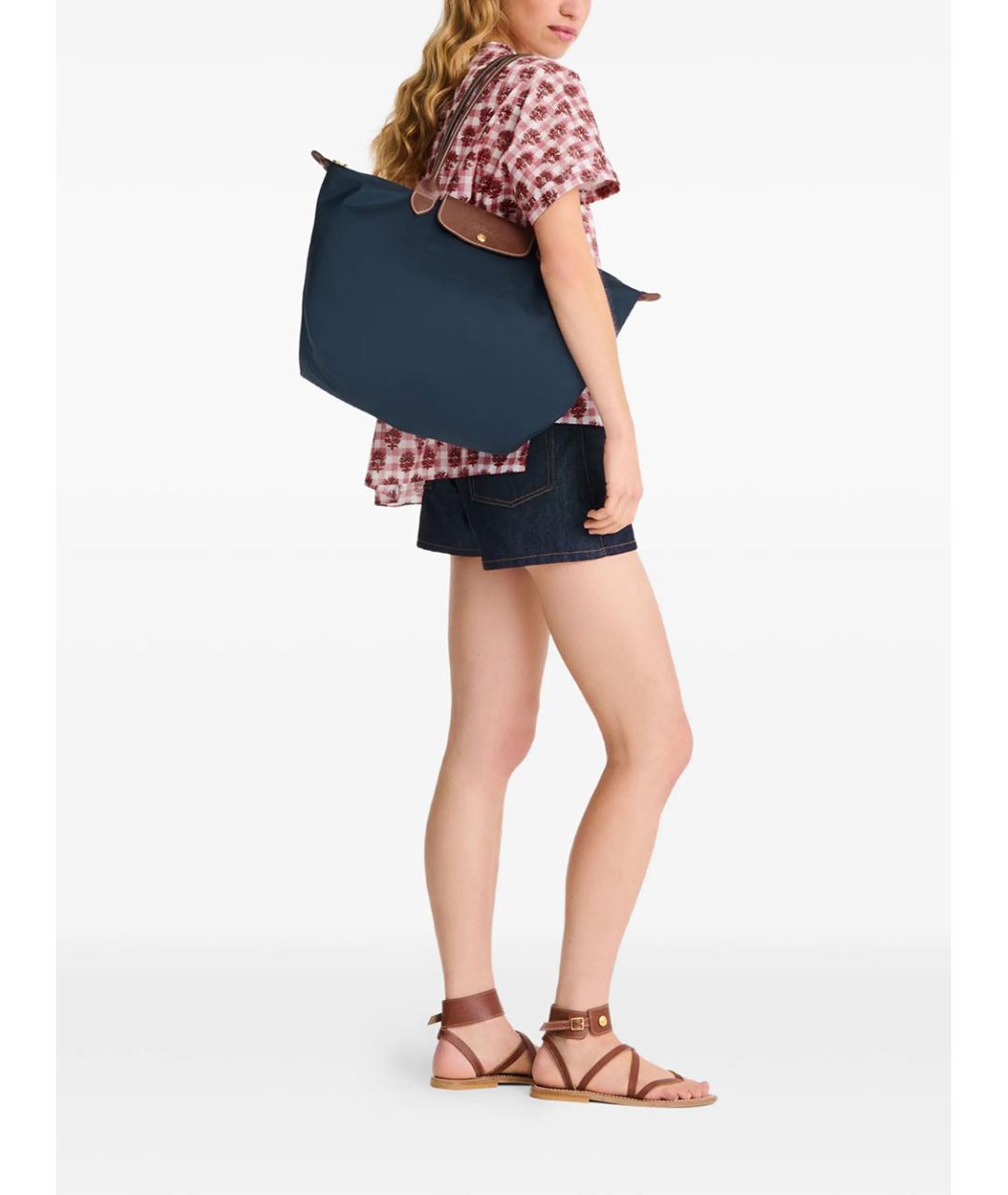 LONGCHAMP Синяя нейлоновая сумка через плечо, фото 2