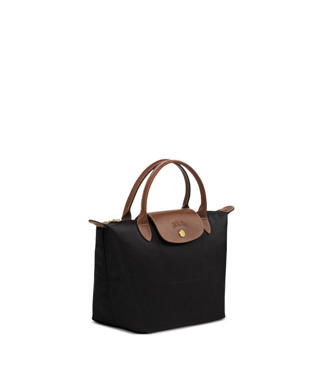 LONGCHAMP Черная нейлоновая сумка с короткими ручками, фото 3