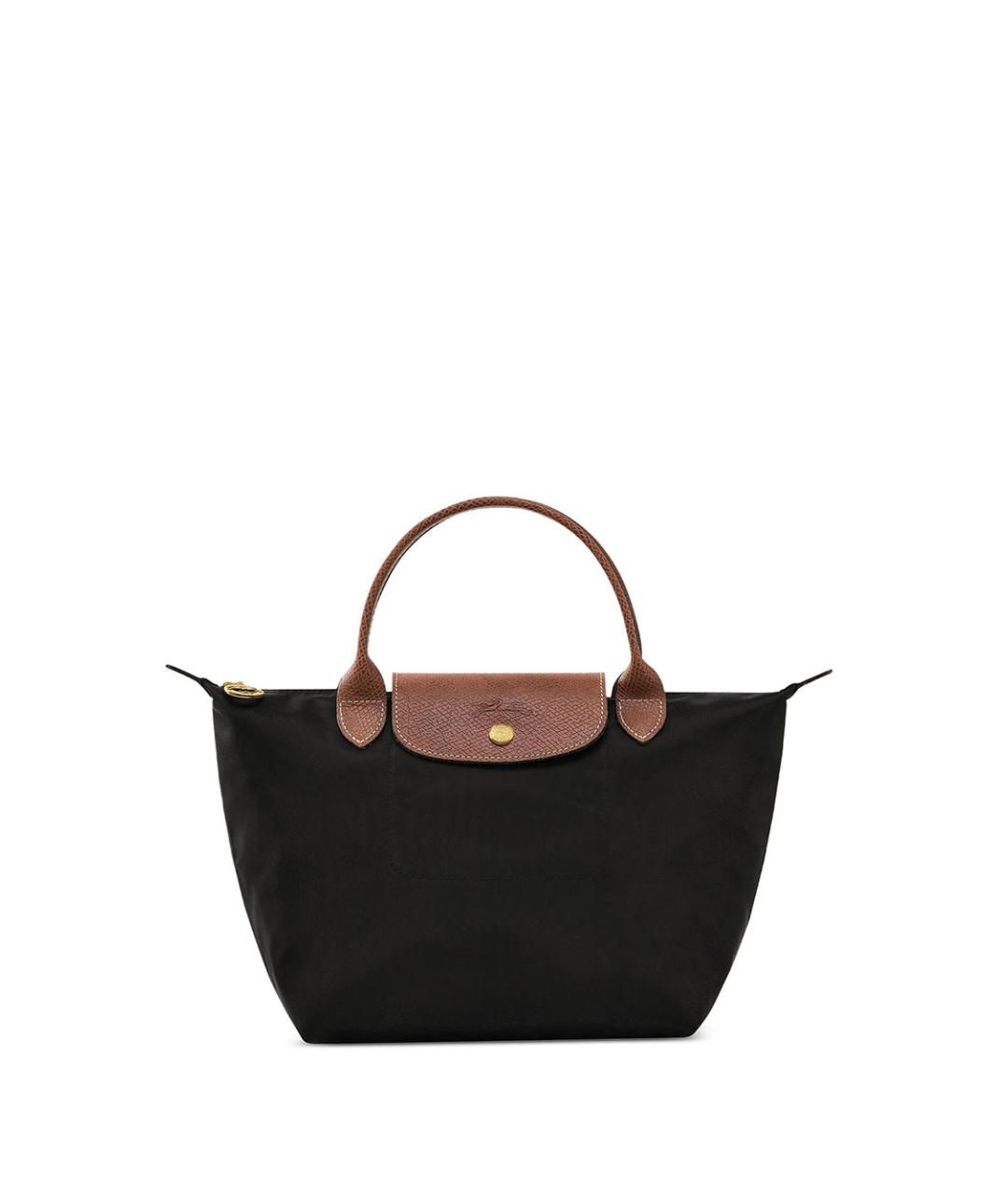 LONGCHAMP Черная нейлоновая сумка с короткими ручками, фото 1