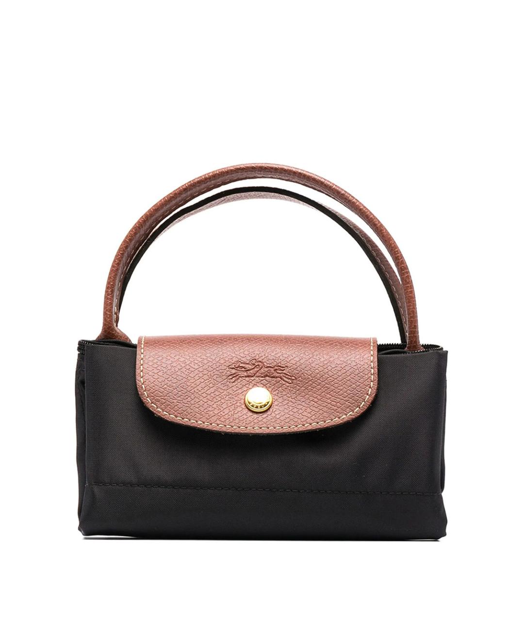 LONGCHAMP Черная нейлоновая сумка с короткими ручками, фото 5