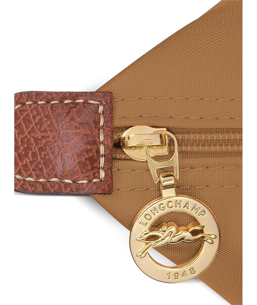 LONGCHAMP Бежевая синтетическая сумка через плечо, фото 4