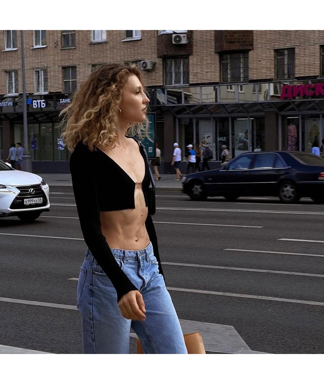 JACQUEMUS Черный вискозный джемпер / свитер, фото 7