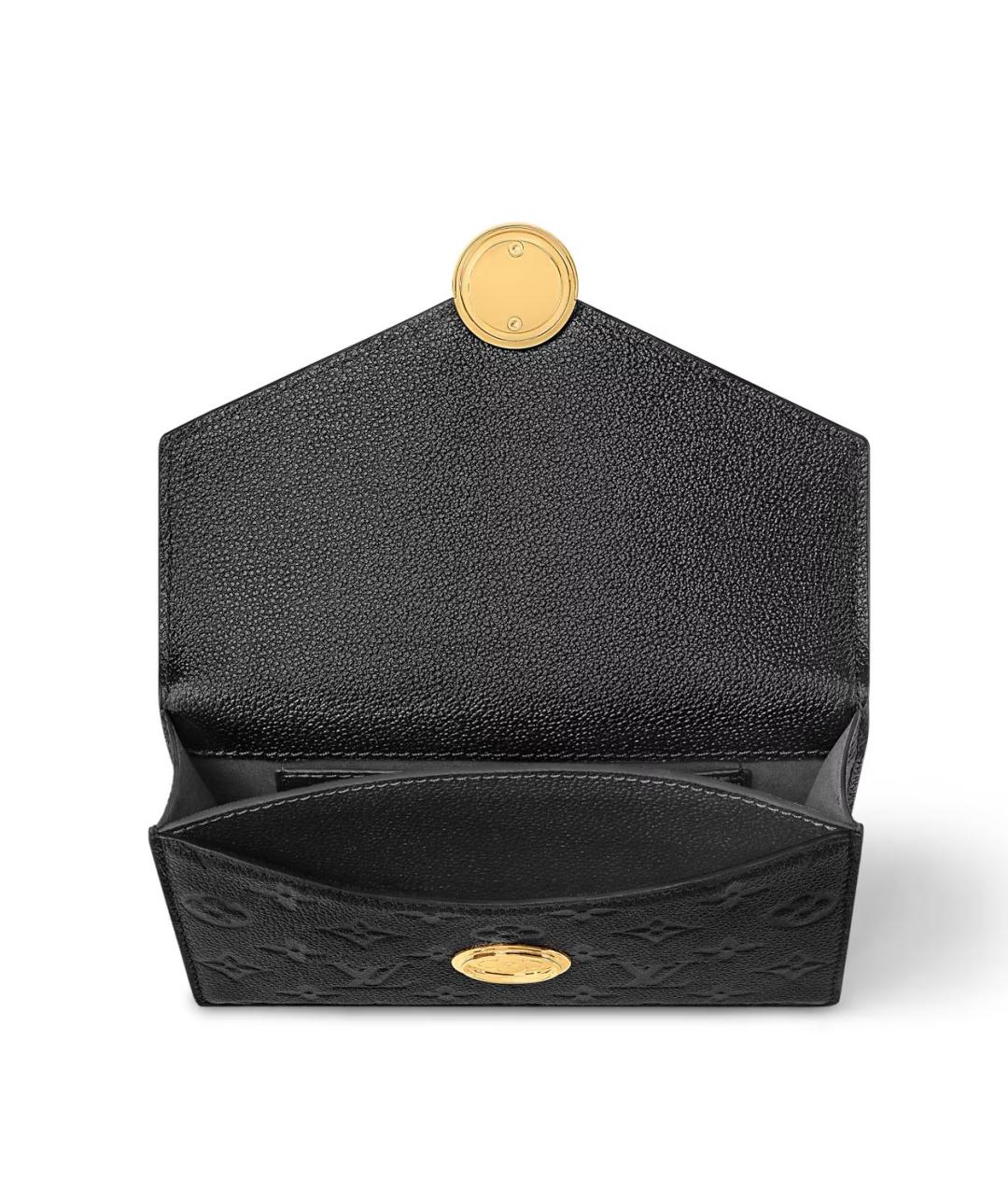 LOUIS VUITTON Черная кожаная сумка через плечо, фото 3