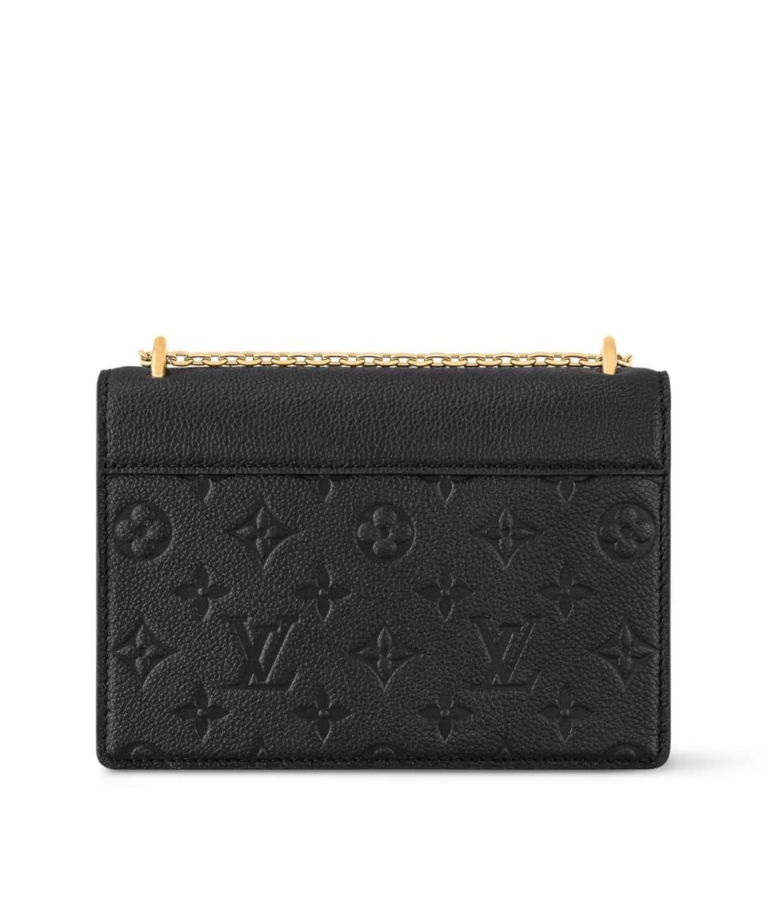 LOUIS VUITTON Черная кожаная сумка через плечо, фото 4