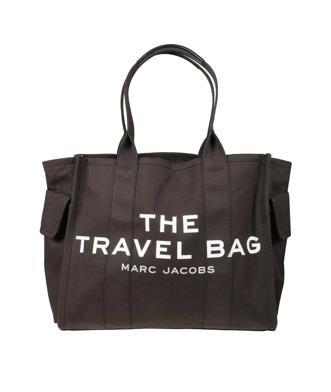 MARC JACOBS Черная сумка тоут из канвы, фото 1
