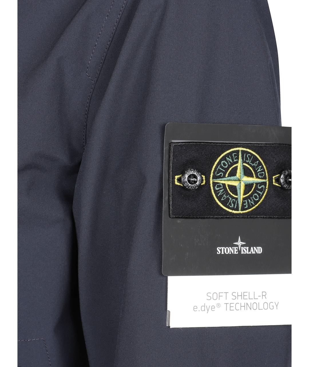 STONE ISLAND Синяя полиэстеровая куртка, фото 2