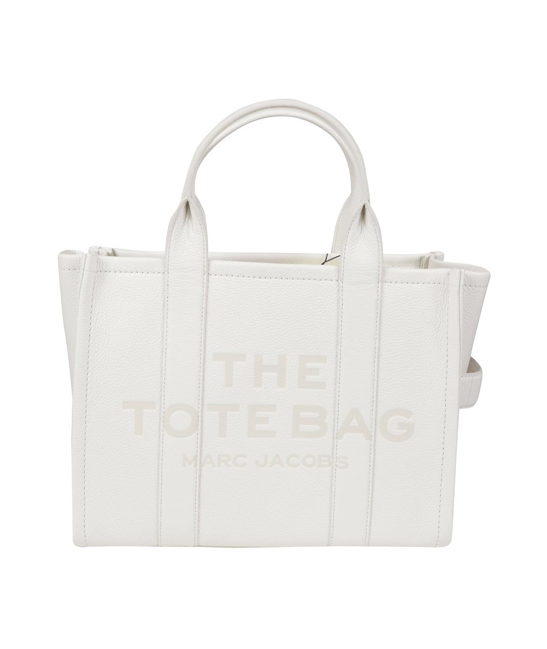 MARC JACOBS Белая кожаная сумка тоут, фото 1