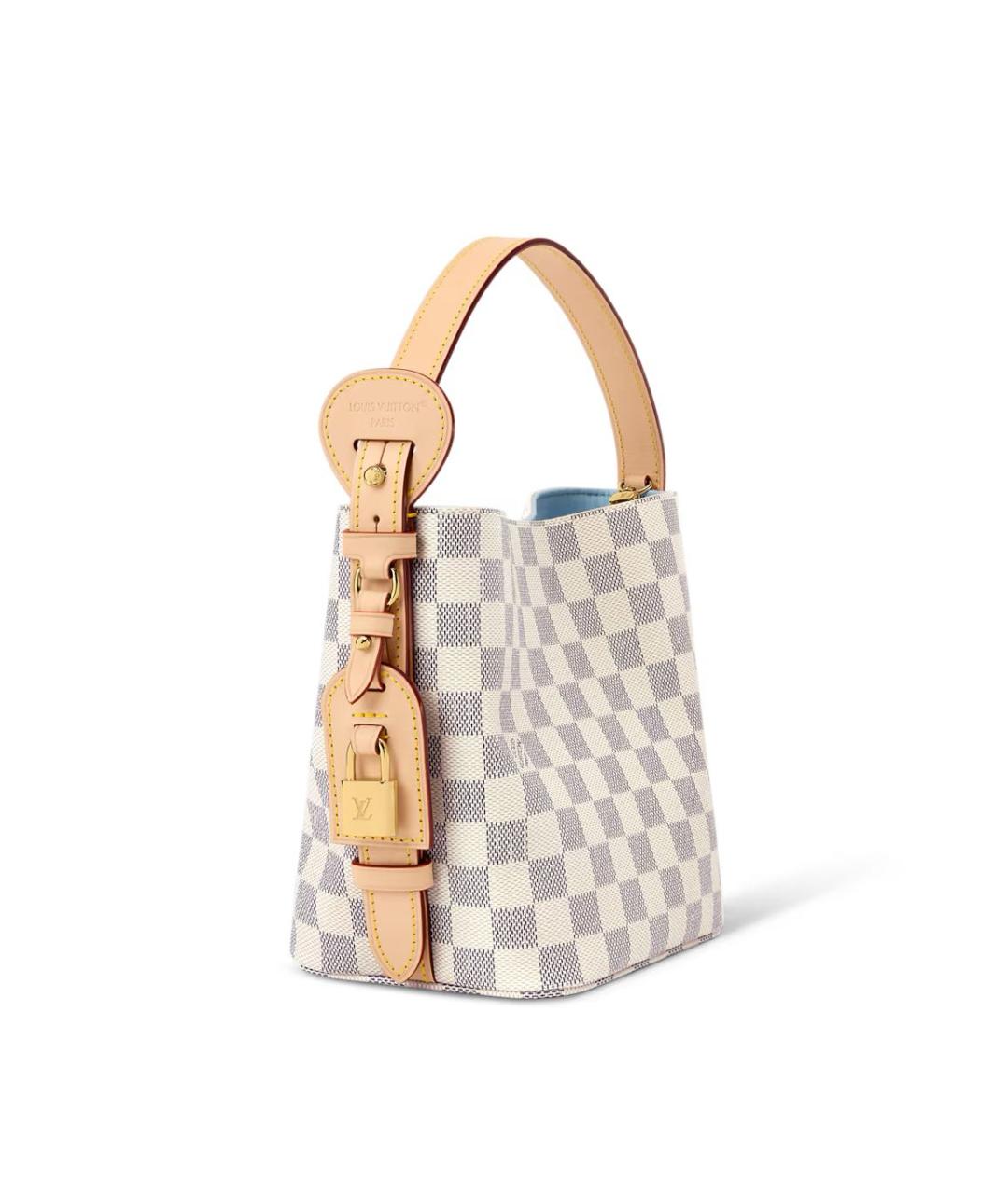 LOUIS VUITTON Бежевая сумка через плечо из канвы, фото 2