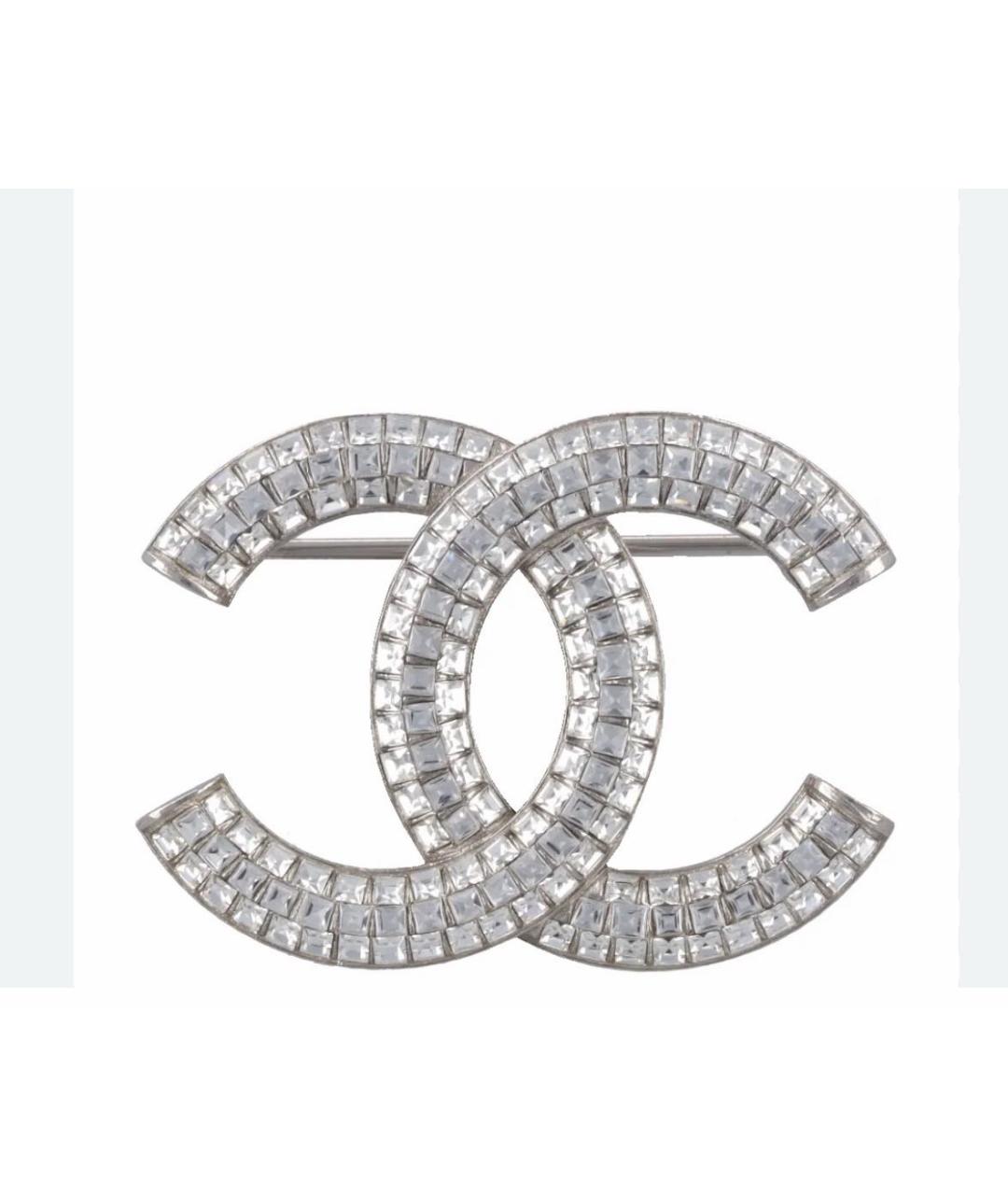 CHANEL Серебряная металлическая булавка / брошь, фото 3