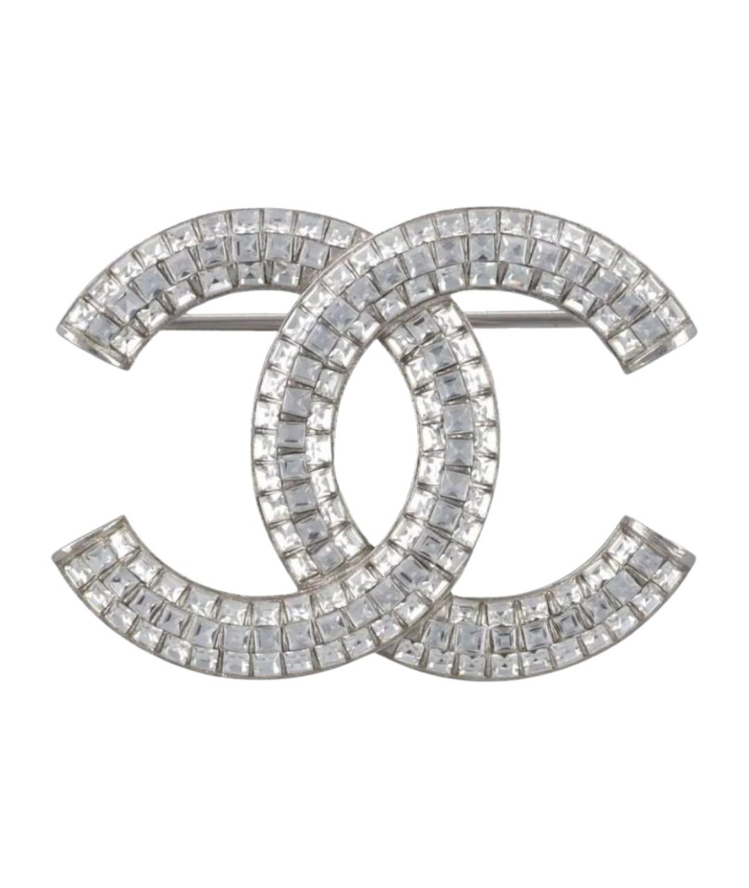 CHANEL Серебряная металлическая булавка / брошь, фото 1