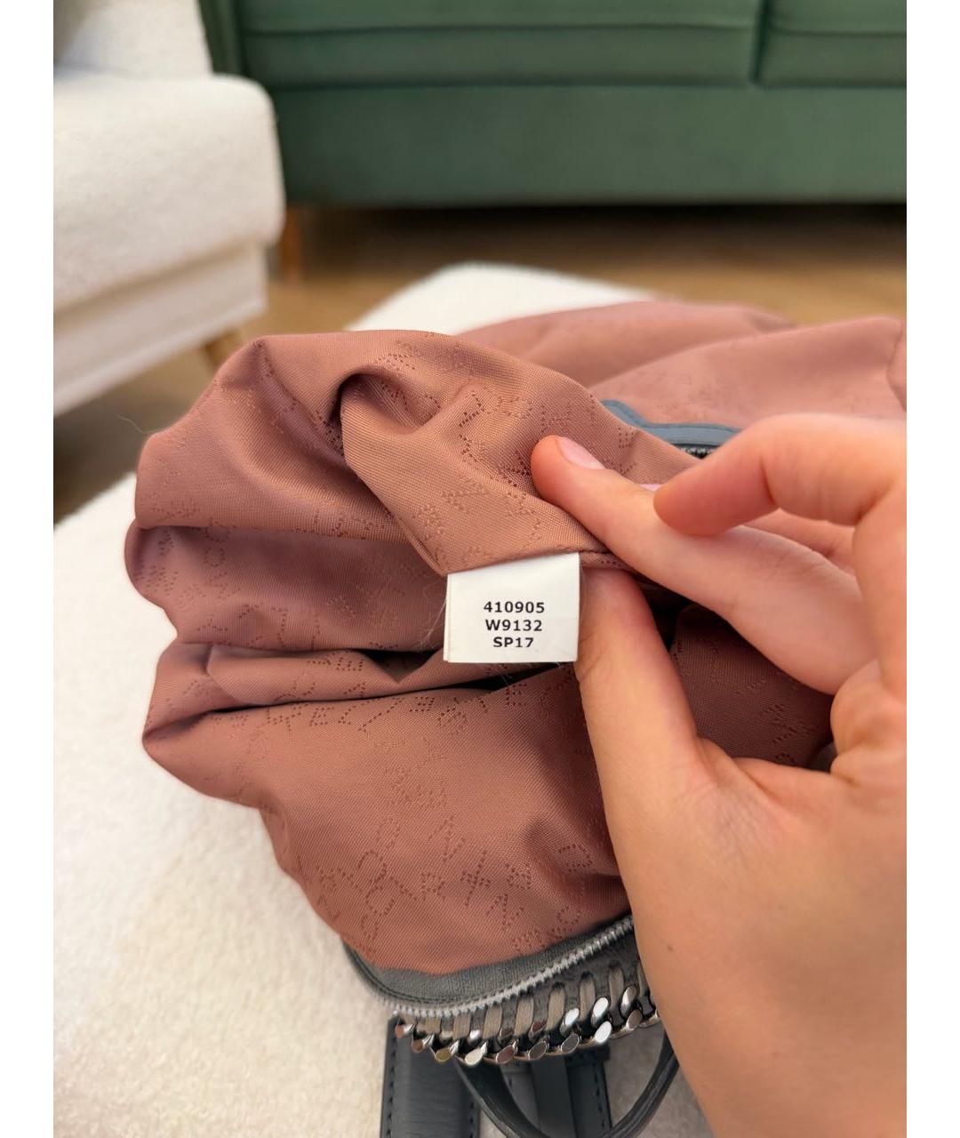 STELLA MCCARTNEY Серый кожаный рюкзак, фото 8