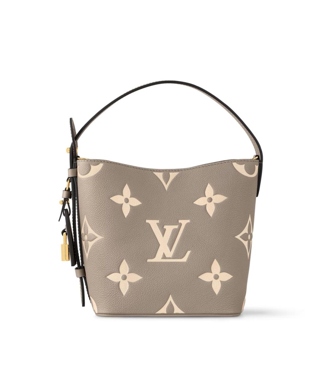 LOUIS VUITTON Бежевая кожаная сумка через плечо, фото 1