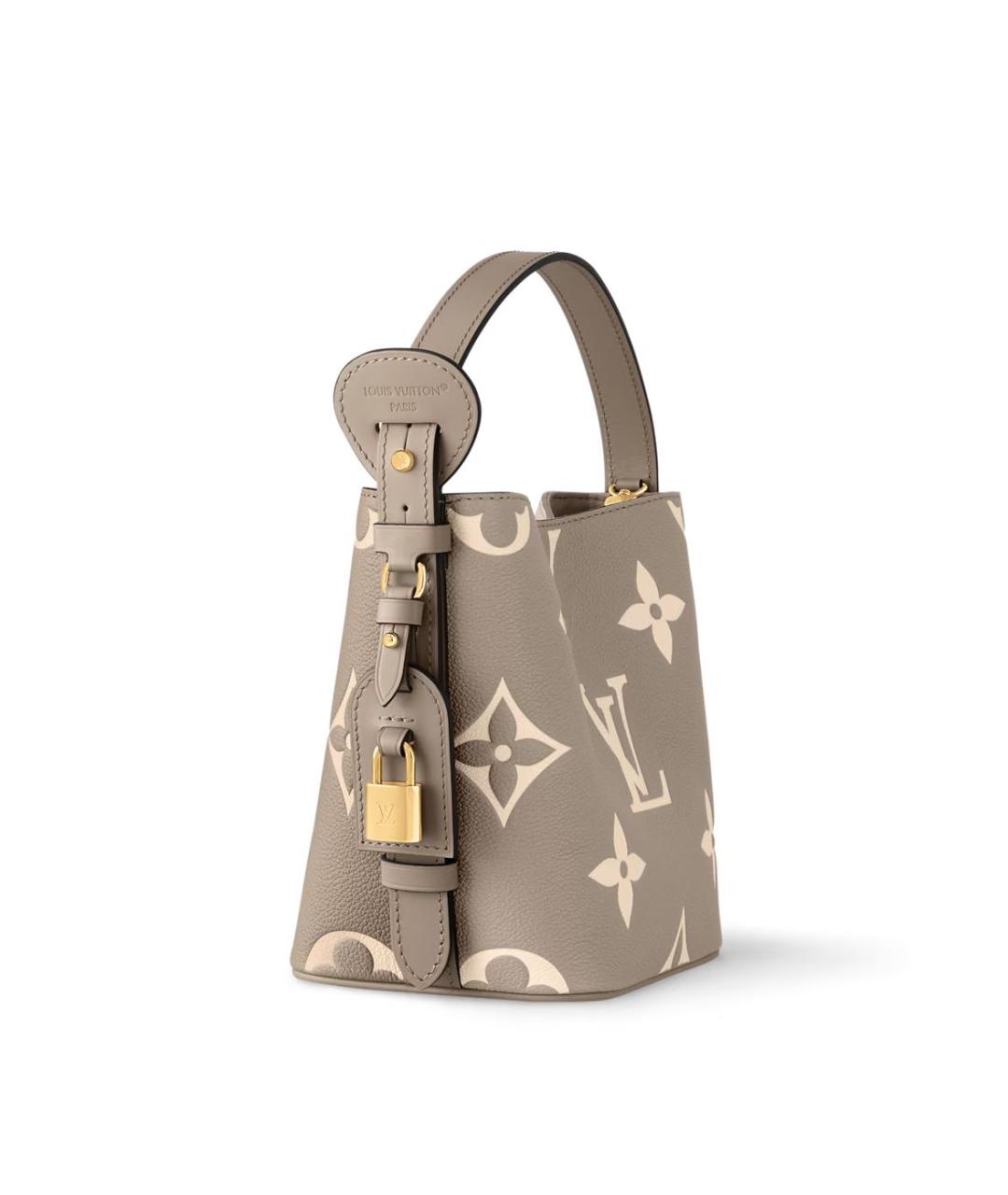 LOUIS VUITTON Бежевая кожаная сумка через плечо, фото 2