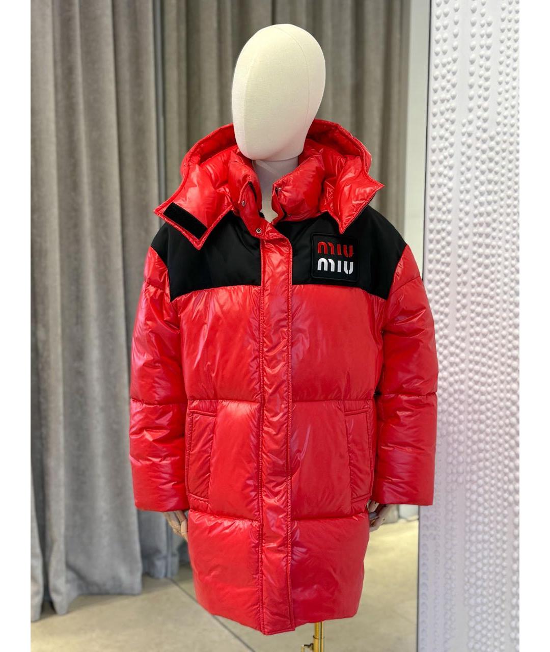 MIU MIU Красный пуховик, фото 5