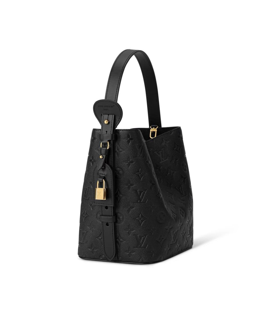 LOUIS VUITTON Черная кожаная сумка через плечо, фото 2