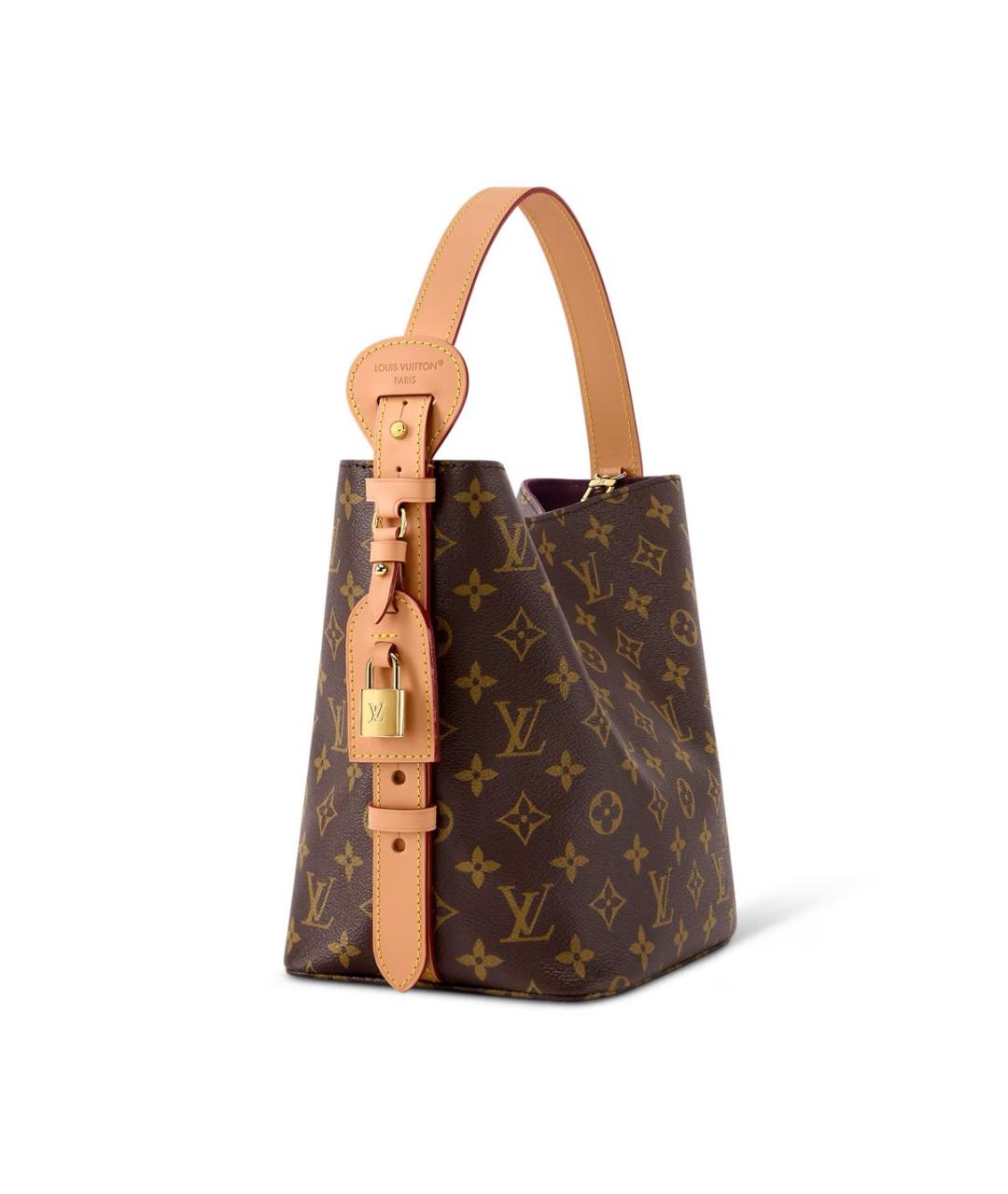 LOUIS VUITTON Коричневая сумка через плечо из канвы, фото 2