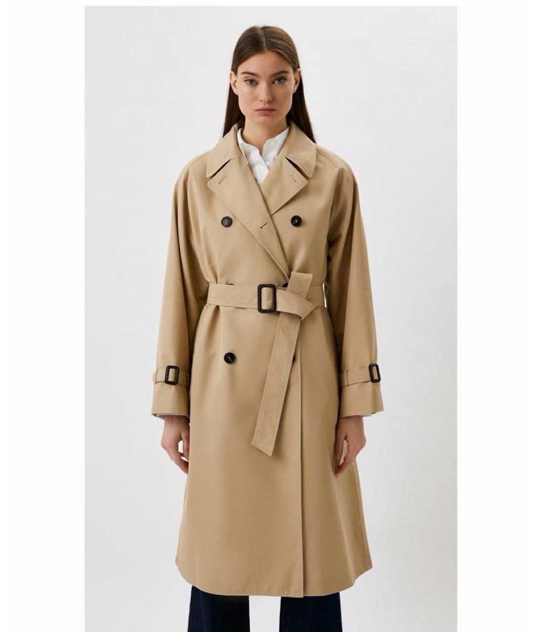 WEEKEND MAX MARA Бежевый тренч/плащ, фото 4