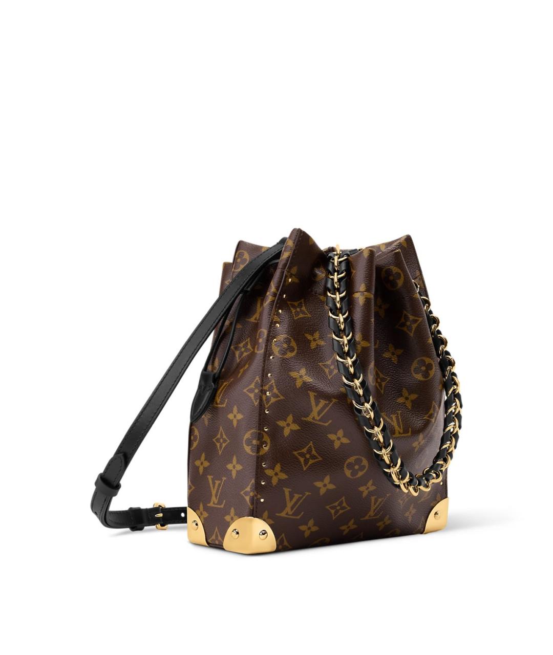 LOUIS VUITTON Коричневая сумка через плечо из канвы, фото 2